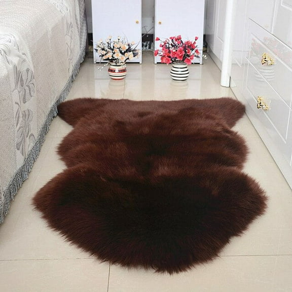 100% Real Sheepskin Wool Rug