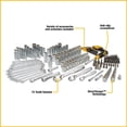 thumbnail image 4 of DEWALT Mechanics Tool Set, 1/4" & 3/8" & 1/2" Drive, SAE/Metric, 205-piece (DWMT81534) and Screwdriver Bit Set, Impact Ready, FlexTorq, 40-Piece (DWA2T40IR), 4 of 15