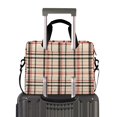 thumbnail image 2 of FORMRS 16" Laptop Bag Carrying Sleeve Case with Handle Travel Shoulder Briefcase, Black Tartan, 2 of 8