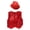 Red, variant on Yeahdor Kids Boys Glittery Sequins Waistcoat Vest with Hat for Hip Hop Jazz Dance Stage Performance