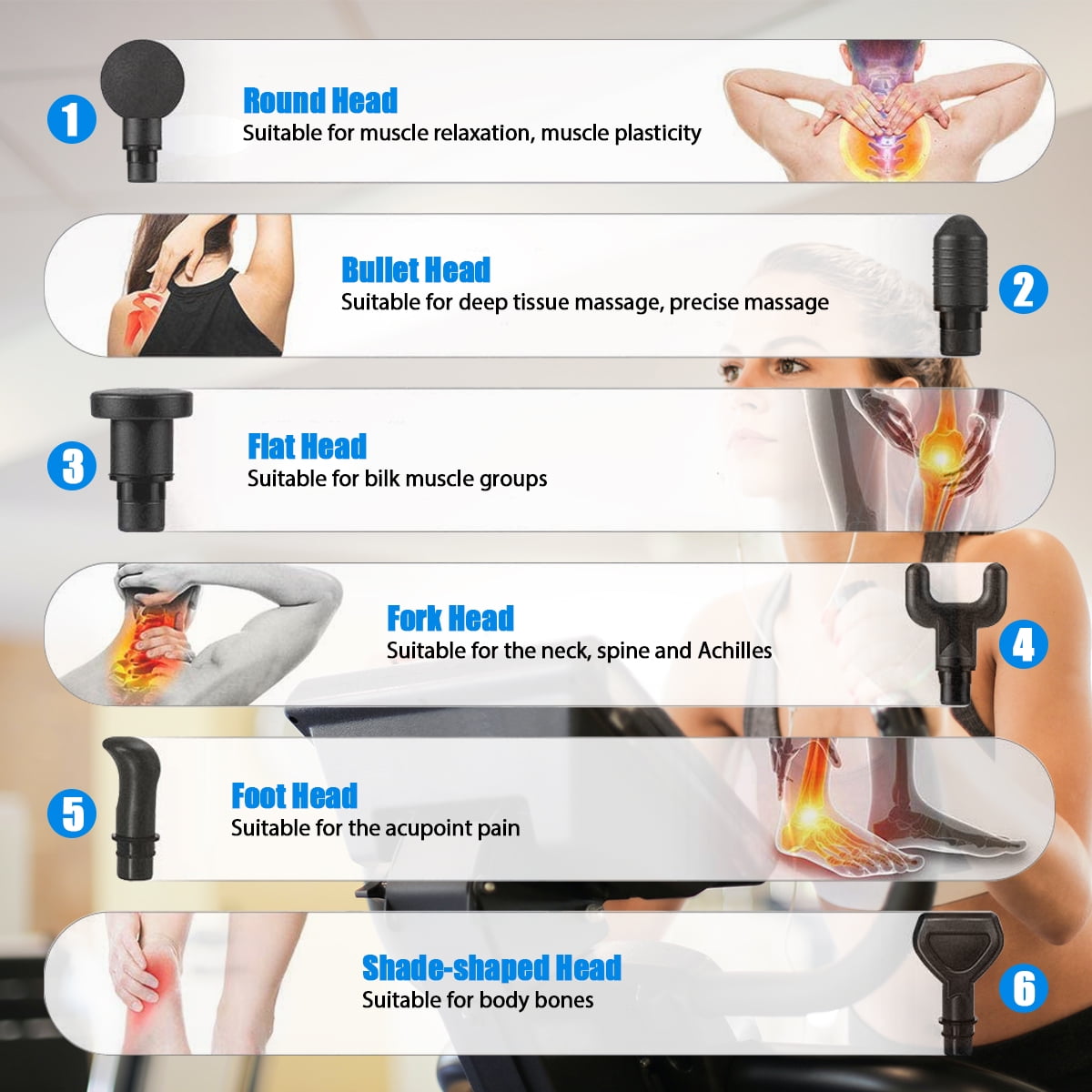 Telesport Percussion Massage Gun Deep Tissue Massager for Athletes,Handheld Body Massager for Pain Relief,Super Quiet Brushless Motor