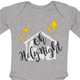 thumbnail image 4 of Inktastic Oh Holy Night Christmas Nativity with Yellow Stars Boys or Girls Long Sleeve Baby Bodysuit, 4 of 5