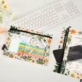 thumbnail image 2 of FORMRS 2 Pack Pencil Pouch for 3 Ring Binder with Clear Window Zipper Case, Leaves Pattern, 2 of 6