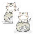 thumbnail image 7 of Yayeee 2-Pack Plug in LED Night Lights with Light Sensors Motion Detectors, Green Cute Cat, 7 of 7