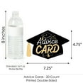 thumbnail image 5 of Big Dot of Happiness Goodbye High School, Hello College - Grad Cap Wish Card Graduation Party Activities - Shaped Advice Cards Game - Set of 20, 5 of 5