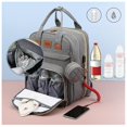 thumbnail image 2 of Bolsa de pañales para bebés, mochila, cuna de viaje, estación de cambio, alfombrilla, bolsa portátil para cuna Sincero Hogar, 2 of 5