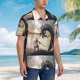 thumbnail image 3 of Fotbe Swordsman Cool Dragon Camisa Hawaiana para Hombre Unisex – Camisa Casual de Verano con Botones de Manga Corta de Algodón y Lino,Small, 3 of 7