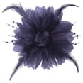 thumbnail image 3 of Camellia Flower Broch Dress Broche Broche Handmade Hermoso Broche de baile de boda Central de plumas para accesorio de fecha de graduación, 3 of 8