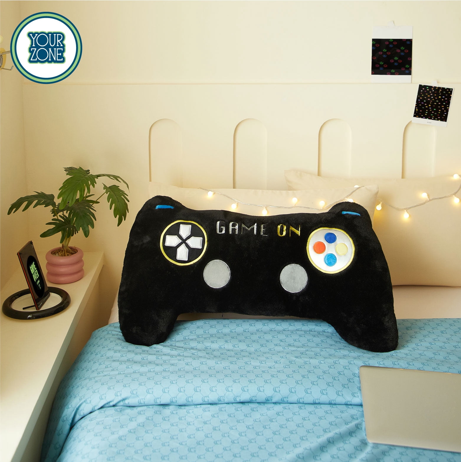 Your Zone Game Controller Shaped Gamer Figural Body Pillow