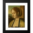 thumbnail image 2 of Follower Of The Master Of The Holy Blood 19x24 Black Modern Framed Museum Art Print Titled - Portrait of a Young Lady, 2 of 5