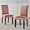 Pink, variant on Modway Parcel Performance Velvet Dining Side Chairs - Set of 2 in Charcoal