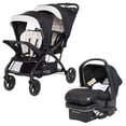 thumbnail image 1 of Baby Trend Sit N Stand Cochecito doble tándem 2.0 DLX y juego de asiento para automóvil EZ-Lift Plus con arneses de seguridad de 5 puntos y funda acogedora, caqui moderno, 1 of 5