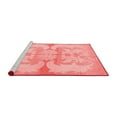 thumbnail image 2 of Ahgly Company Machine Washable Indoor Square Abstract Red Modern Area Rugs, 3' Square, 2 of 4