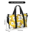 thumbnail image 2 of Travel Duffle Bag Lilies Flowers Yellow Travel Tote Bags Carry on Luggage Waterproof Weekender Bags with Top Handle Adjustable Shoulde Strap for Travel Gym, 2 of 5