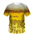 thumbnail image 1 of T-Shirt Tendance Mode Alternative de Rue à Manches Courtes Imprimé 3d Bière Hip Hop Décontracté Drôle Vêtements Amples, 1 of 5
