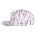 thumbnail image 3 of Daiia Lavender Flowers print Flat Bill Hats Flat Brim Trucker Cap Baseball Cap Adjustable Classic Low Profile Hat Unconstructed Plain Cap, 3 of 9