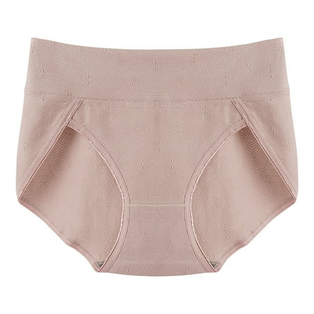 Icvfdpl Panties For Women Cotton Belly Lift Belly Lift High Waist Plus Size Anniversary Dating Womens Underwear Briefs Beige 3Xl