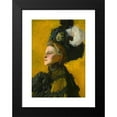 thumbnail image 2 of Józef Mehoffer 14x18 Black Modern Framed Museum Art Print Titled - Portrait of Artist's Wife, Jadwiga Nee Janakowska (1907), 2 of 5