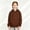 Coffee, variant on Girls Classic Long Sleeve Zip Up Hoodie, Kids Lightweight Hooded Jacket, Size 4-18