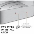 thumbnail image 2 of Etagre De Douche Dangle, Etagre De Salle De Bain Sans Compatibleage Panier Rangement Douche Aluminium Murale Adhsive Serviteur De Douche Organiseur P, 2 of 5