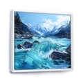 thumbnail image 2 of Designart "Alaskan Glacier Charm" Glacier Floater Framed Wall Art Living Room, 2 of 5