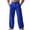 BU1-No Drawstring, variant on BUWTTER Linen Pants for Men Lightweight Casual Beach Vacation Wear Summer Breathable Comfortable Straight Leg Slacks with Button Black L