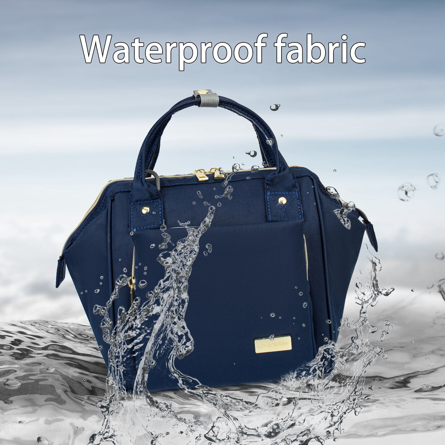 Baby Diaper Bag Nappy Backpack Waterproof Multi-Function Convertible Mini Smart Diaper Bag Backpack for Outdoor