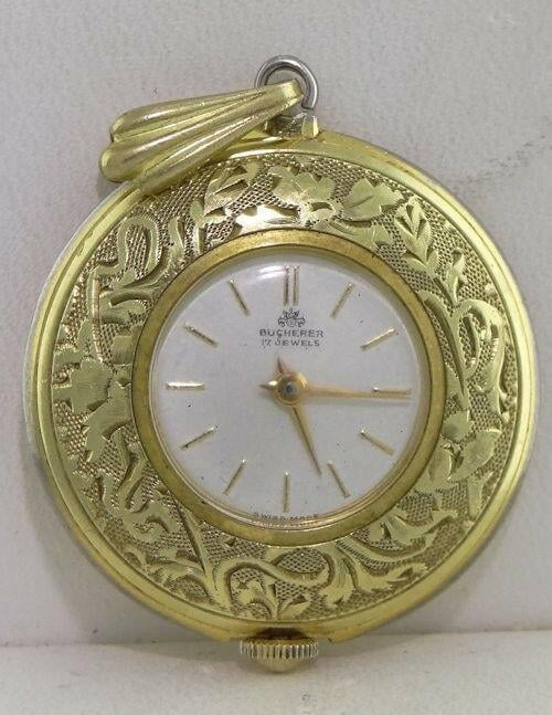 Bucherer Vintage Pocket Watch Gold Tone Metal 17 Russia Ubuy
