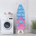 thumbnail image 4 of HELLHERO Iron Pad Board Cover 15" x 54" Non-Fading Adjustable Fastener Ironing Board Protector with One-Piece Cover for Easy Change Dustproof Covers Blue Seashells, 4 of 6