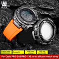 thumbnail image 2 of Correa de reloj de silicona de resina para Casio PRG-240 PRG-130Y/T PRW-1500 PRG-130, accesorios para deportes al aire libre, pulsera impermeable, 2 of 5