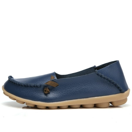 

Women Shoes Fashion Womens Breathable Lace Up Shoes Flats Casual Shoes Dark Blue 8