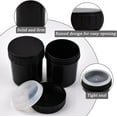 Plastic Paint Cans, 6 Pcs Black Empty Plastic Paint Jars Paint Storage