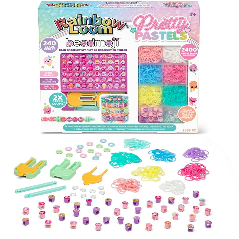 Beadmoji Pretty Pastels Bead Bracelet Kit, 2698 Pieces - Walmart.com