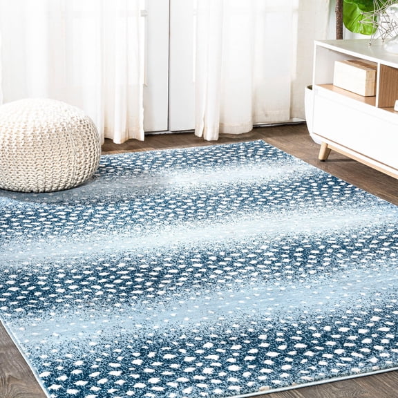 JONATHAN Y SAFARI 3 x 5 Area Rug, Antelope Animal - Blue/Cream, SAF100D-3