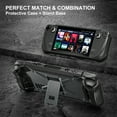 thumbnail image 3 of Dteck Case for Steam Deck, Steam Deck Case with Shoulder Strap, Shockproof Protective Case,Foldable Bracket,Black, 3 of 10