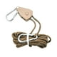 thumbnail image 2 of Colgador de cuerda de trinquete para acampar, cuerda de cordón, cuerda ligera a prueba de viento para tienda de campaña, con mosquetón de bloqueo para 4m caqui, 2 of 8