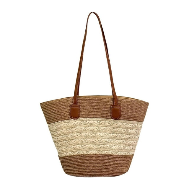 Xuanheng Hand Weaving Women Summer Shoulder Bag Handmade Portable Lightweight Handbag A
