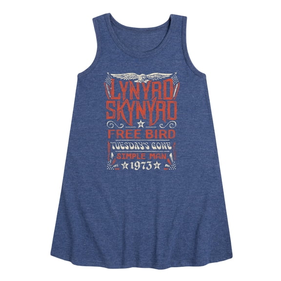 Lynyrd Skynyrd - Hits - Toddler & Youth Girls A-line Dress