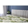 thumbnail image 5 of Ambesonne Roses Fitted Sheet, Romantic Flowers and Leaves, Queen Size, Tan Olive Green and Grey, 5 of 5