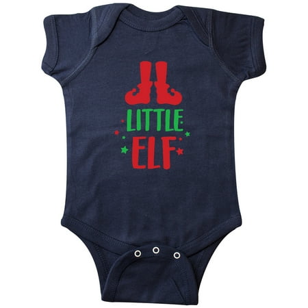 

Inktastic Little Elf Elf Shoes Christmas - Red Green Gift Baby Boy or Baby Girl Bodysuit