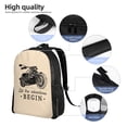 thumbnail image 5 of Fotbe Let The Adventure Begin Travel Laptop Backpack, Business Slim Sturdy Laptops Backpack, Water Resistant College School Computer Bag Gift for Men & Women Fits 15.6 Inch Notebook, 5 of 8