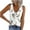 White womens tops summer, variant on USSUMA Women Feather Print Tank Tops Round Neck Sleeveless Knit Ribbed Tops Summer Beach Shirts Blouses