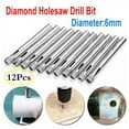 12Pcs 6Mm Diamond Cutter Drill Bit Tools Set for Tile Ceramic Glass