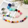 thumbnail image 3 of Uxcell 20 Pcs Wool Felt Balls Beads, 1.2 Inch Felt Pom Poms for Crafts, Handmade Pompoms Bulk Small Bead for Nursery Handicrafts and DIY Art Decoration, Black, 3 of 6