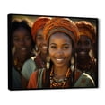 thumbnail image 2 of Designart "Tribes Xhosa African Portrait I" African Tribes Floater Framed Canvas Art Print, 2 of 7