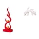 thumbnail image 1 of Figura Abstracta De Elefante En Forma De Llama De Resina, Escultura Moderna, Artesanía única, Adorno De Mesa Para Patio, Oficina, Estantería, Entrada, Dormitorio, Decoración Del Hogar., 1 of 8