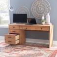 thumbnail image 2 of Linon Victor Computer Desk Workstation - Matte Maple, 2 of 10