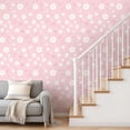 thumbnail image 3 of Peel and Stick Wallpaper Pink Floral Daisies Self Adhesive Removable Renter Friendly Contact Paper for Bedroom 24in x 118in, 3 of 8
