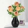 thumbnail image 6 of WYBXZ Artificial Mini Rose Bouquet, Bridal Flower Bouquets Fake Roses for Home Office Garden Party Wedding Christmas Decoration, 6 of 6