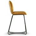 thumbnail image 4 of Set of 2 Adel Modern Beige Arm Chair Dining Chair with Beech Legs, 4 of 5
